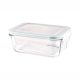 ظرف نگهدارنده شیشه ای مستطیل 850 میلی لیتر