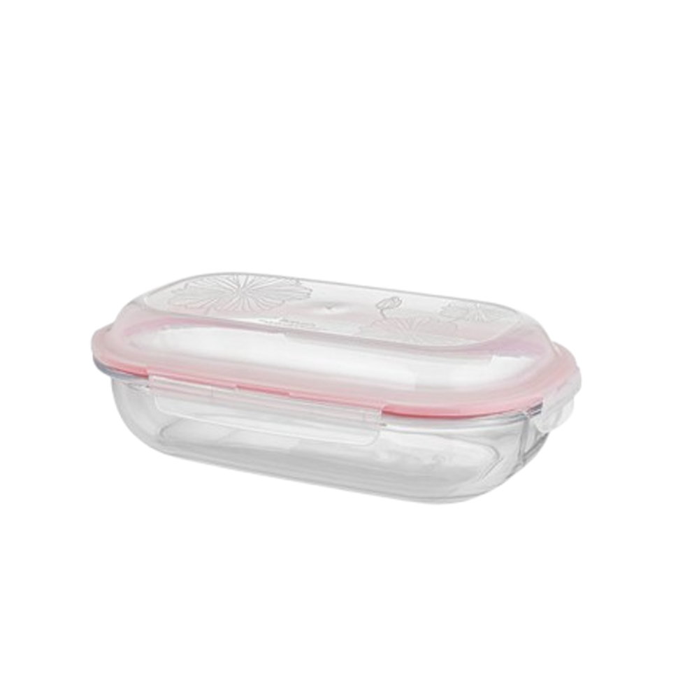 shishe_bayzi_900 ظرف نگهدارنده شیشه ای بیضی 900 میلی لیتری - تصویر 1