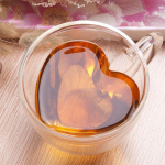 ماگ پیرکس دو جداره طرح قلب