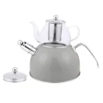 کتری قوری وردا رنگ طوسی گرانیتی - تصویر 2