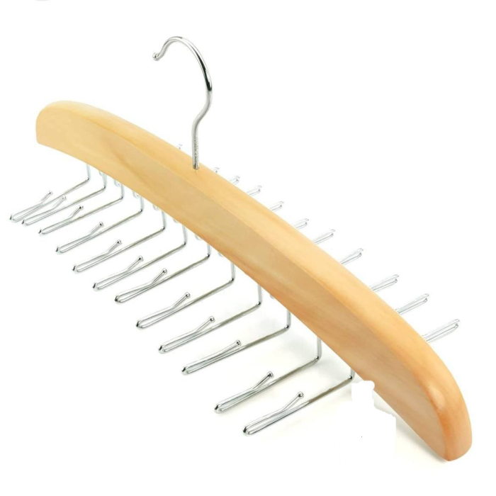 آویز کروات چوب استیل ریلی وارداتی - تصویر 1