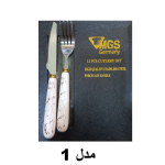 کارد و چنگال دسته سرامیک طرح ماربل - تصویر 2