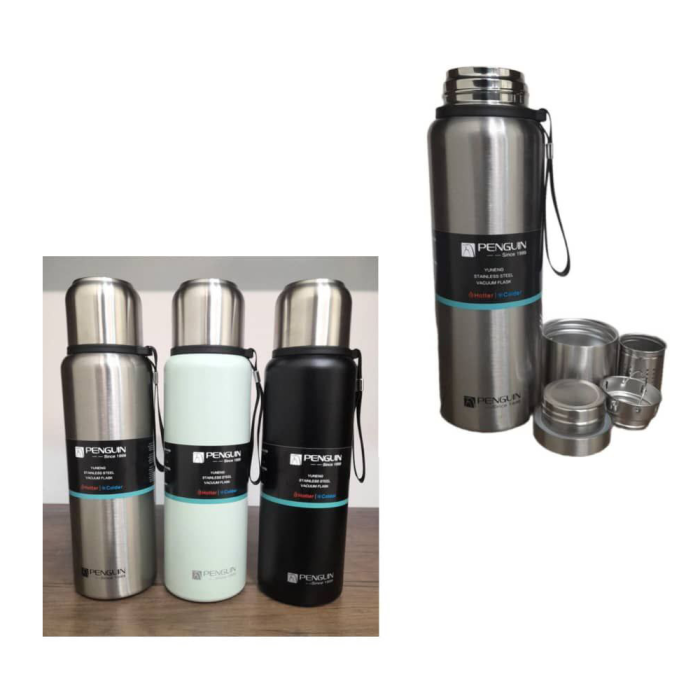فلاسک قلمی استیل درجه 1 با حجم 1.5 لیتر - تصویر 1