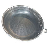 تابه استیل سایز 24 سانت کف لیزری نچسب وارداتی درجه 1 - تصویر 2