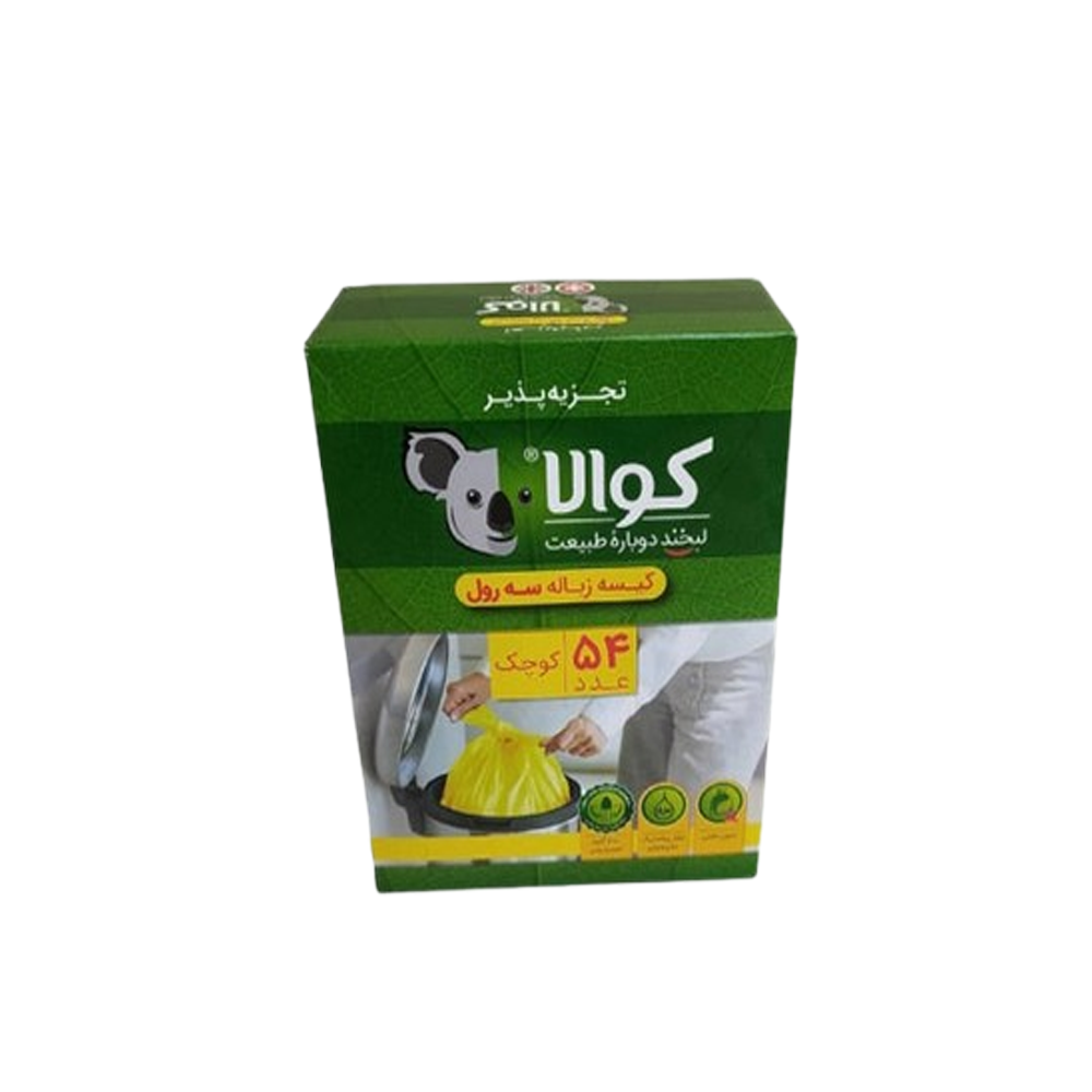 kise zobale_3 rol_kochak.png کیسه زباله رنگی کوالا مدل 3 رول کوچک سایز 50*65 تعداد 54 عددی - تصویر 1