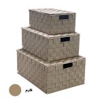 باکس تسمه ای سه سایز طوسی - تصویر 2