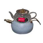 کتری قوری وردا رنگ طوسی روشن گرانیتی