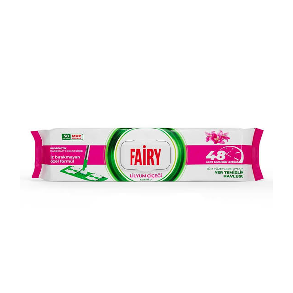 dastmal-martob-tey-liliom دستمال تی فیری بسته 50 عددی اسانس لیلیوم - تصویر 1